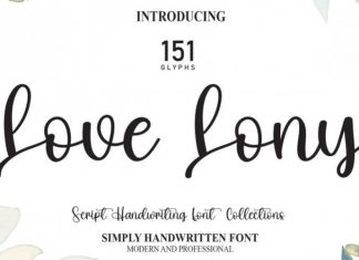Love Lony Script Font