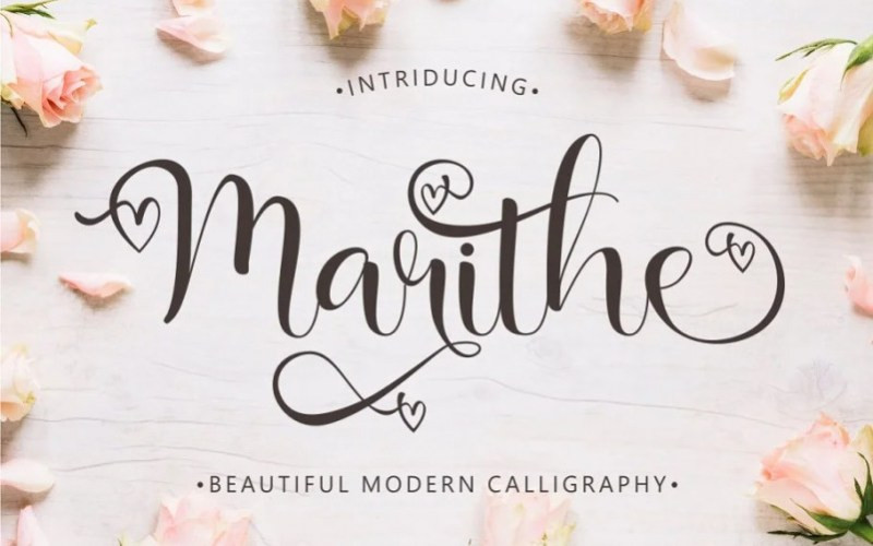 Marithe Calligraphy Font