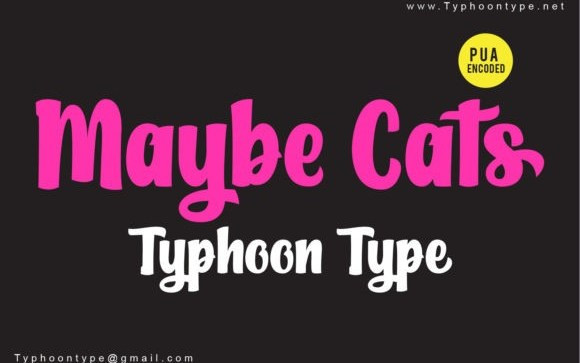 Maybe Cats Script Font
