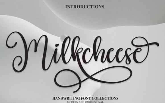 Milkcheese Calligraphy Font