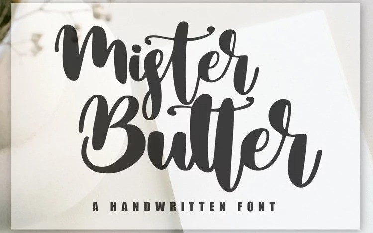 Mister Butter Script Font
