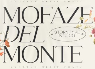 MOFAZE DEL MONTE Serif Font