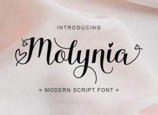 Molynia Script Font