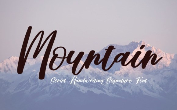 Mountain Script Font