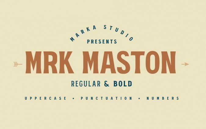 MRK Maston Display Font