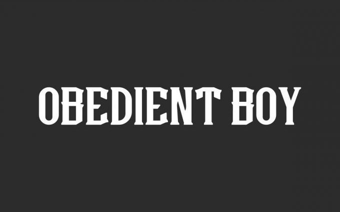 Obedient Boy Display Font