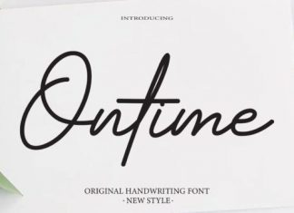 Ontime Handwritten Font