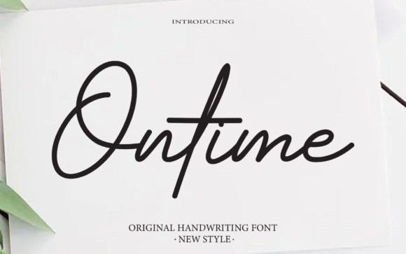 Ontime Handwritten Font