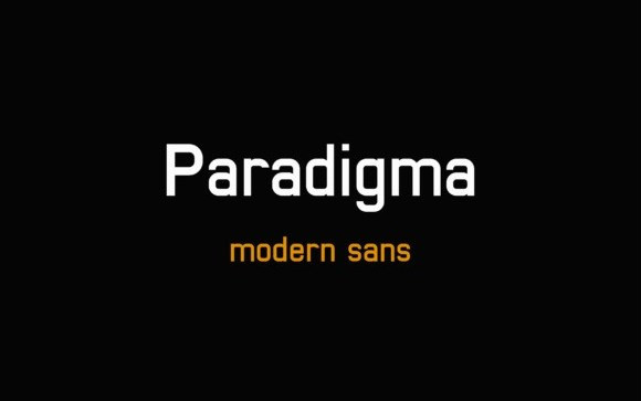 Paradigma Sans Serif Font