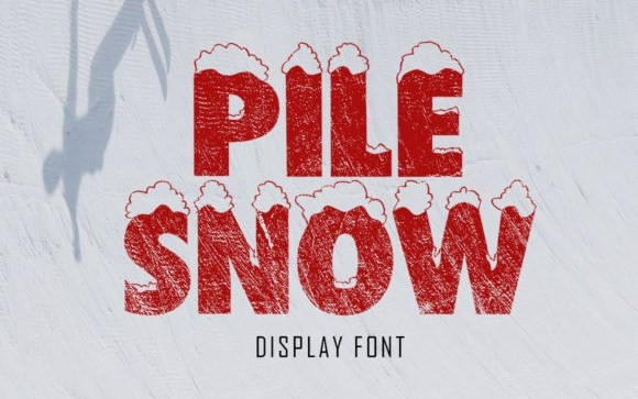 Pile Snow Display Font