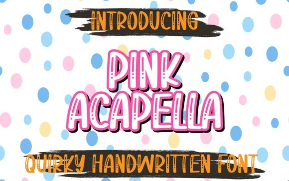 Pink Acapella Display Font