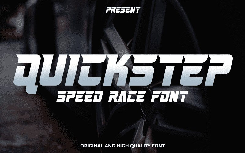 Quickstep Display Font