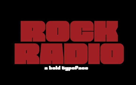 Rock Radio Display Font