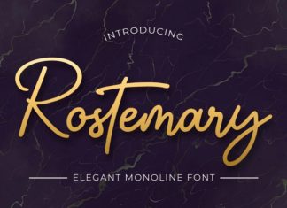 Rostemary Handwritten Font
