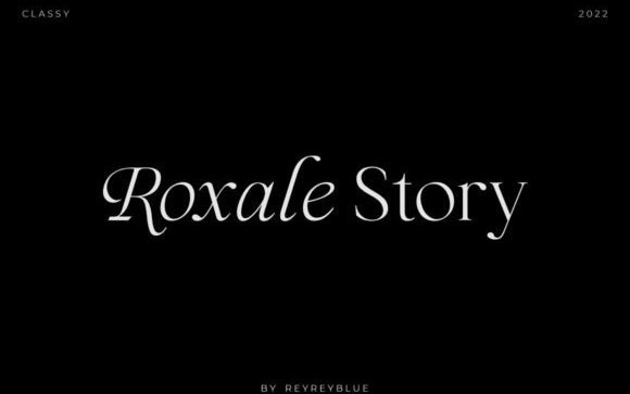Roxale Story Serif Font