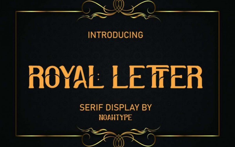 Royal Letter Display Font