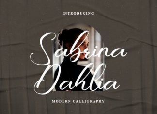 Sabrina Dahlia Handwritten Font