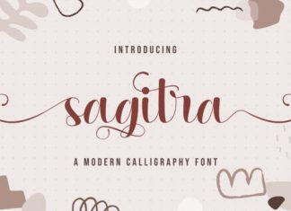 Sagitra Calligraphy Font
