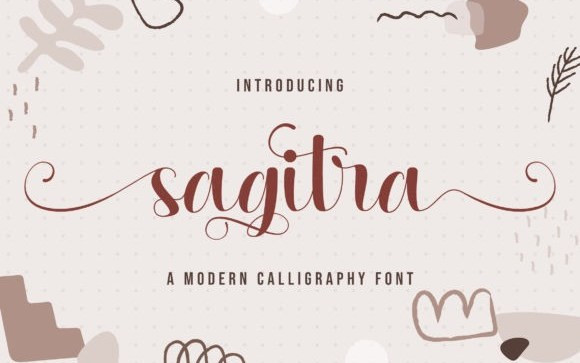 Sagitra Calligraphy Font