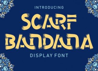 Scarf Bandana Display Font