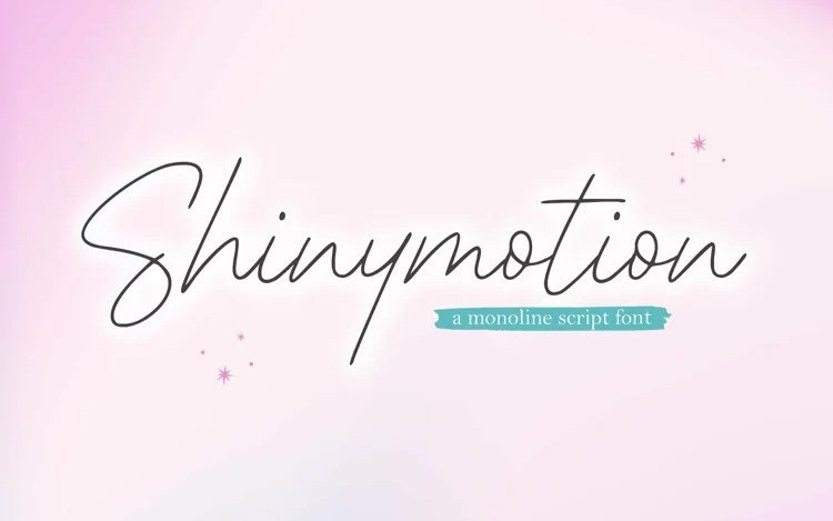 Shinymotion Handwritten Font