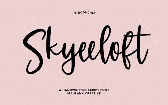 Skyeeloft Script Font