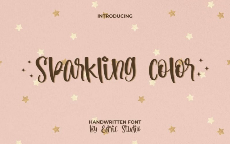 Sparkling Color Script Font