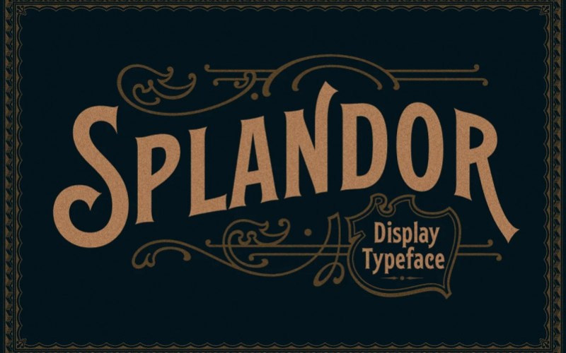 Splandor Display Font