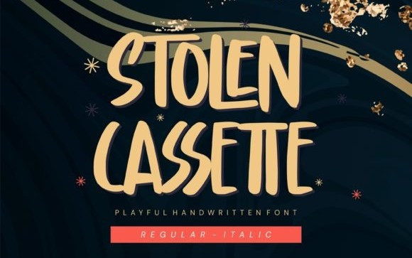 Stolen Cassette Display Font