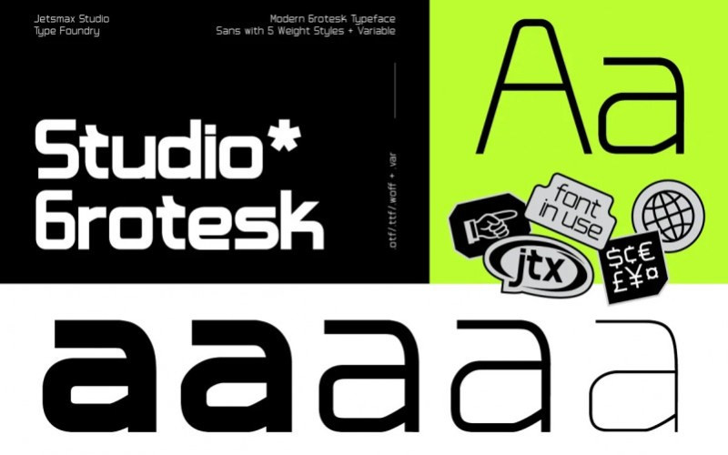 Studio Grotesk Sans Serif Font