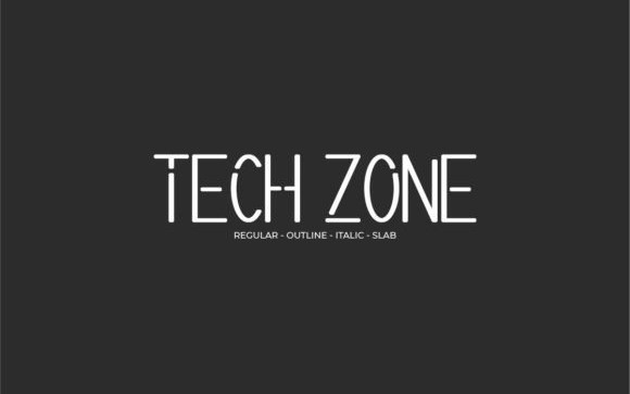Tech Zone Display Font