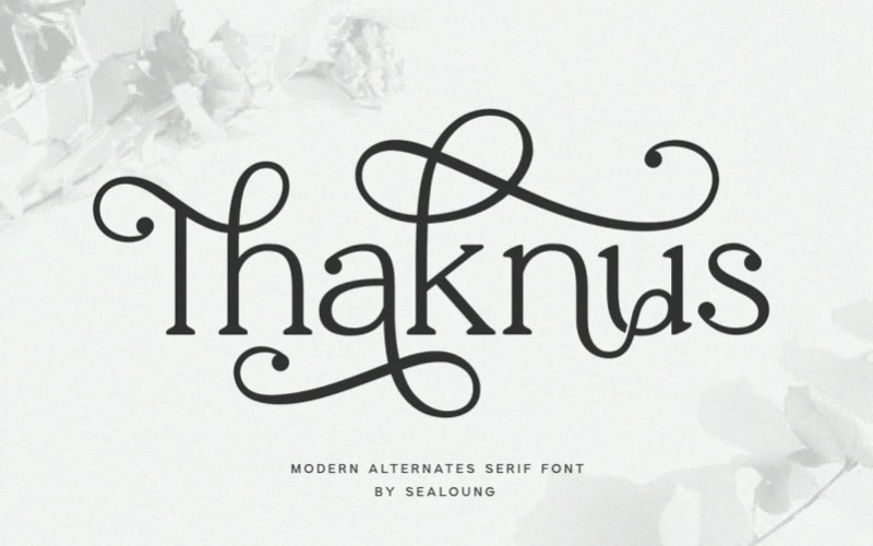 Thaknus Serif Font