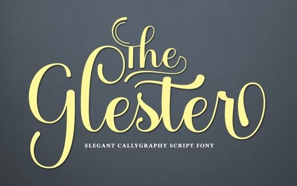 The Glester Calligraphy Font
