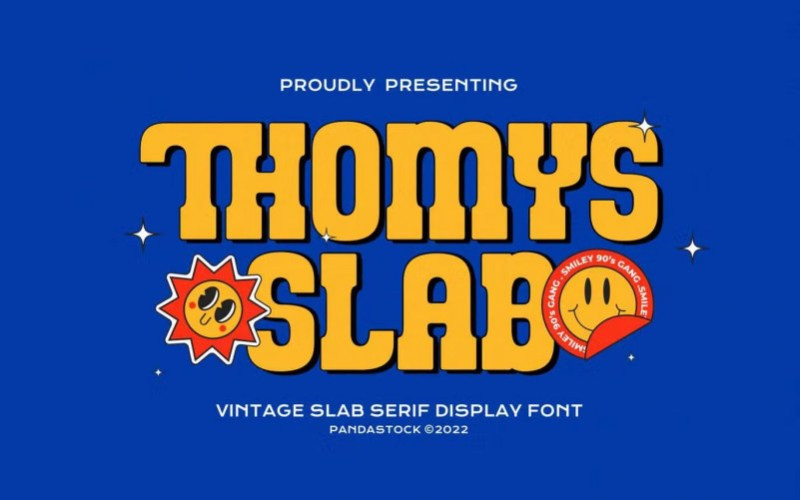 Thomys Slab Serif Font