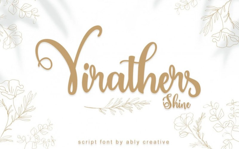 Virathers Shine Script Font