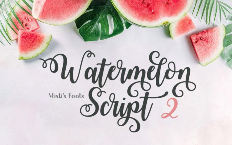 Watermelon Calligraphy Font