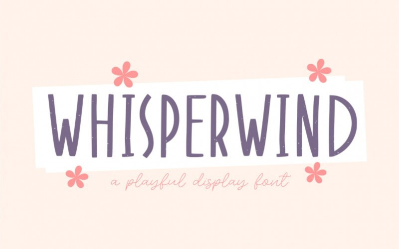 Whisperwind Display Font