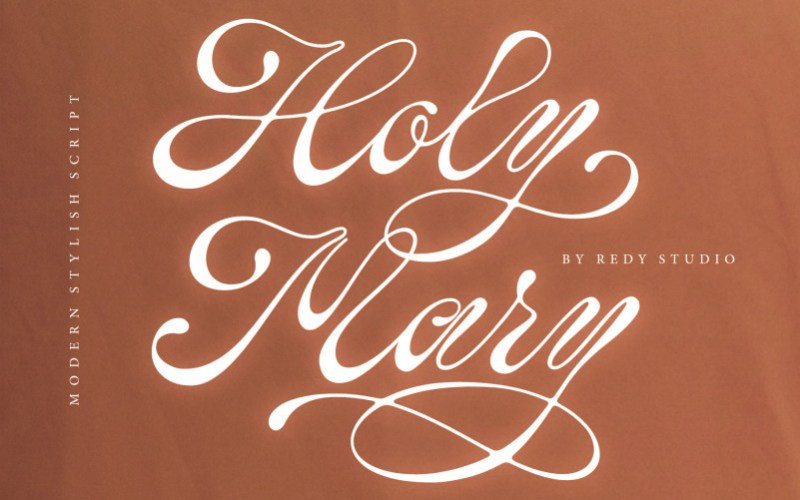 Holy Mary Calligraphy Font