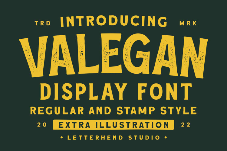 Valegan Display Font