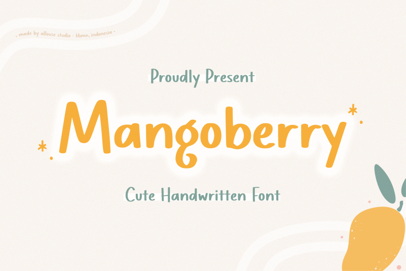 Mangoberry Display Font