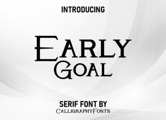 Early Goal Serif Font