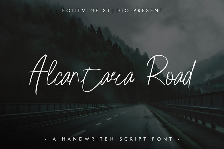 Alcantara Road Handwritten Font