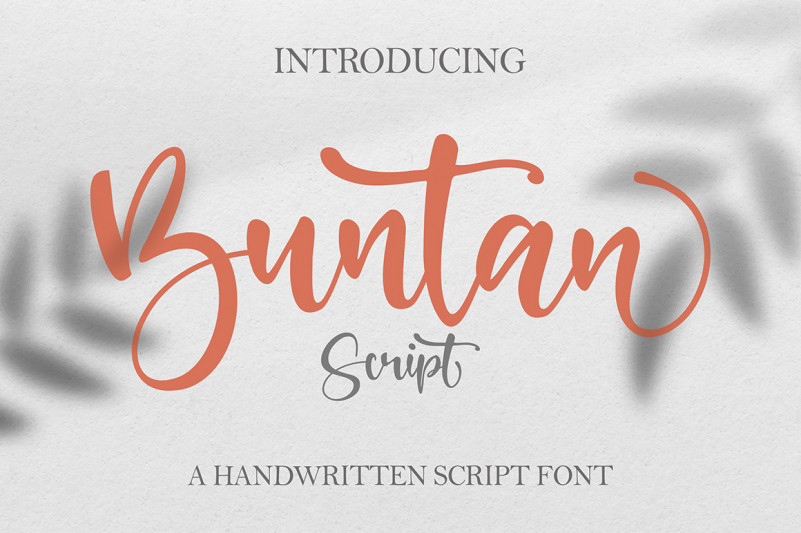 Buntan Script Font