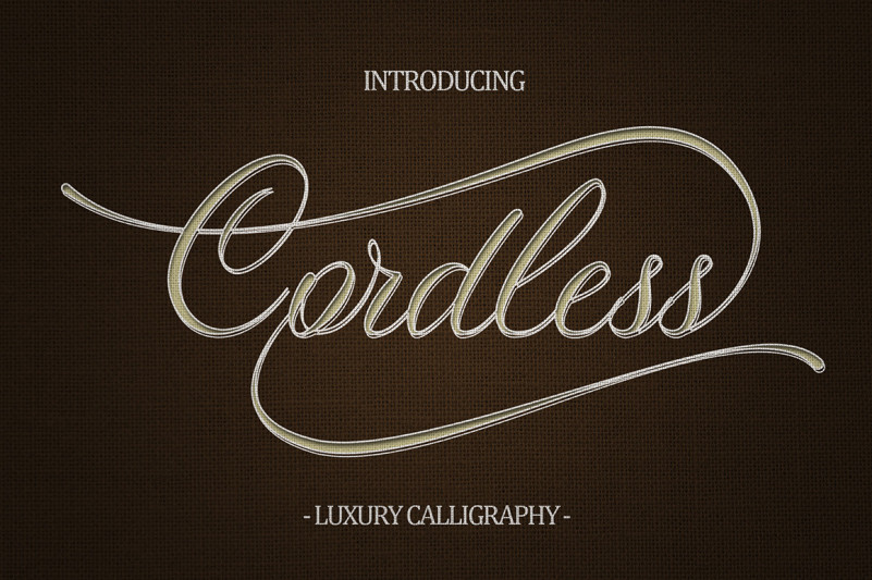 Cordless Script Font