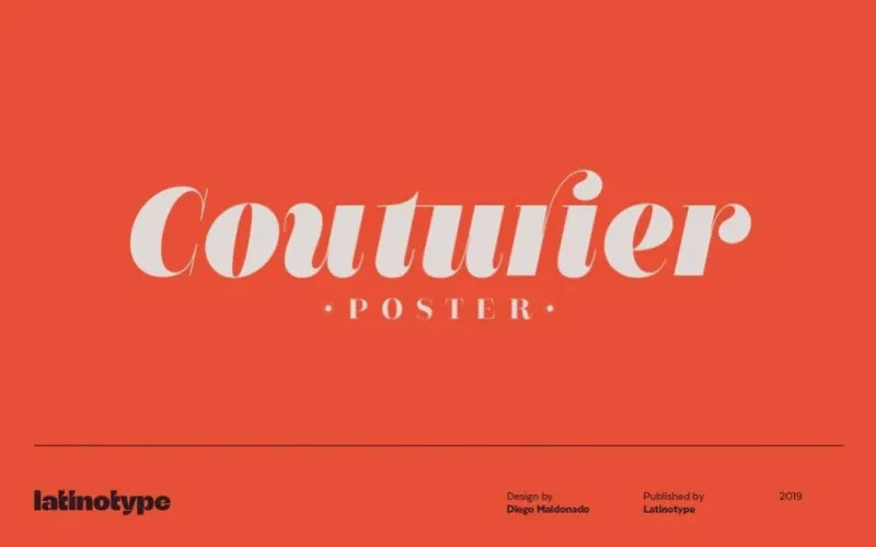 Couturier Poster Serif Font