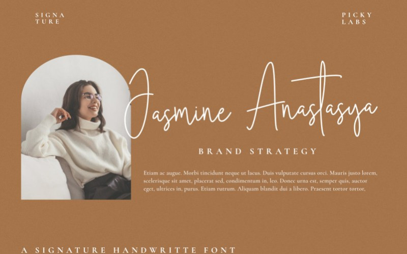 Jasmine Anastasya Handwritten Font