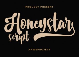 Honeystar Script Font
