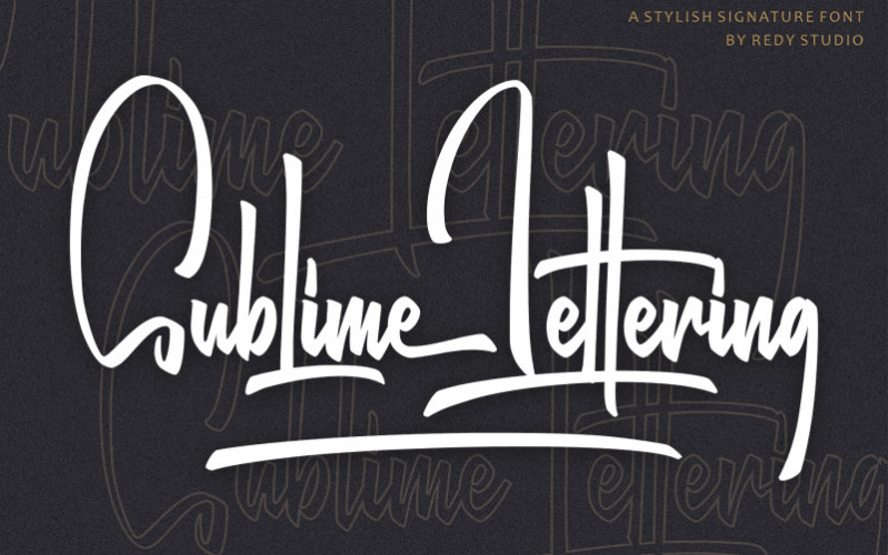 Sublime Lettering Handwritten Font