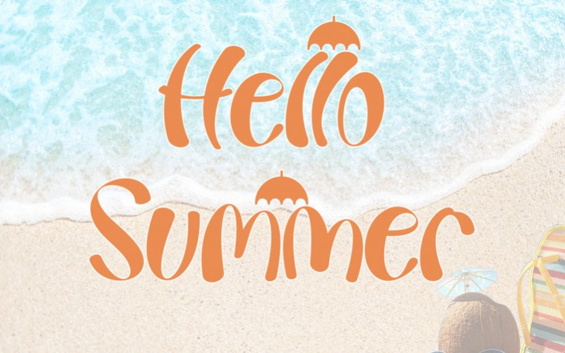 Summer Beach Display Font