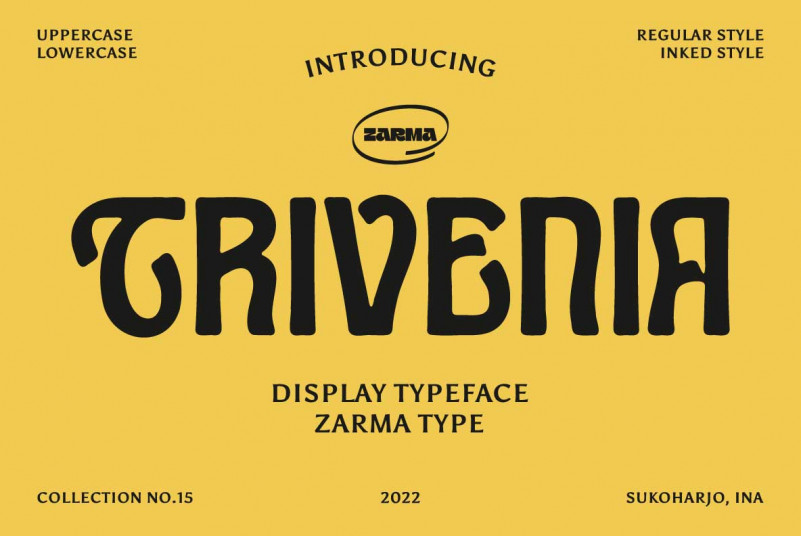 Trivenia Display Font